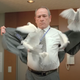 Doves fly out of Tommy Lee Jones's jacket.